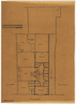 214783 Plattegrond van het bankgebouw van Huydecoper en Van Dielen (Oudkerkhof 13) te Utrecht.